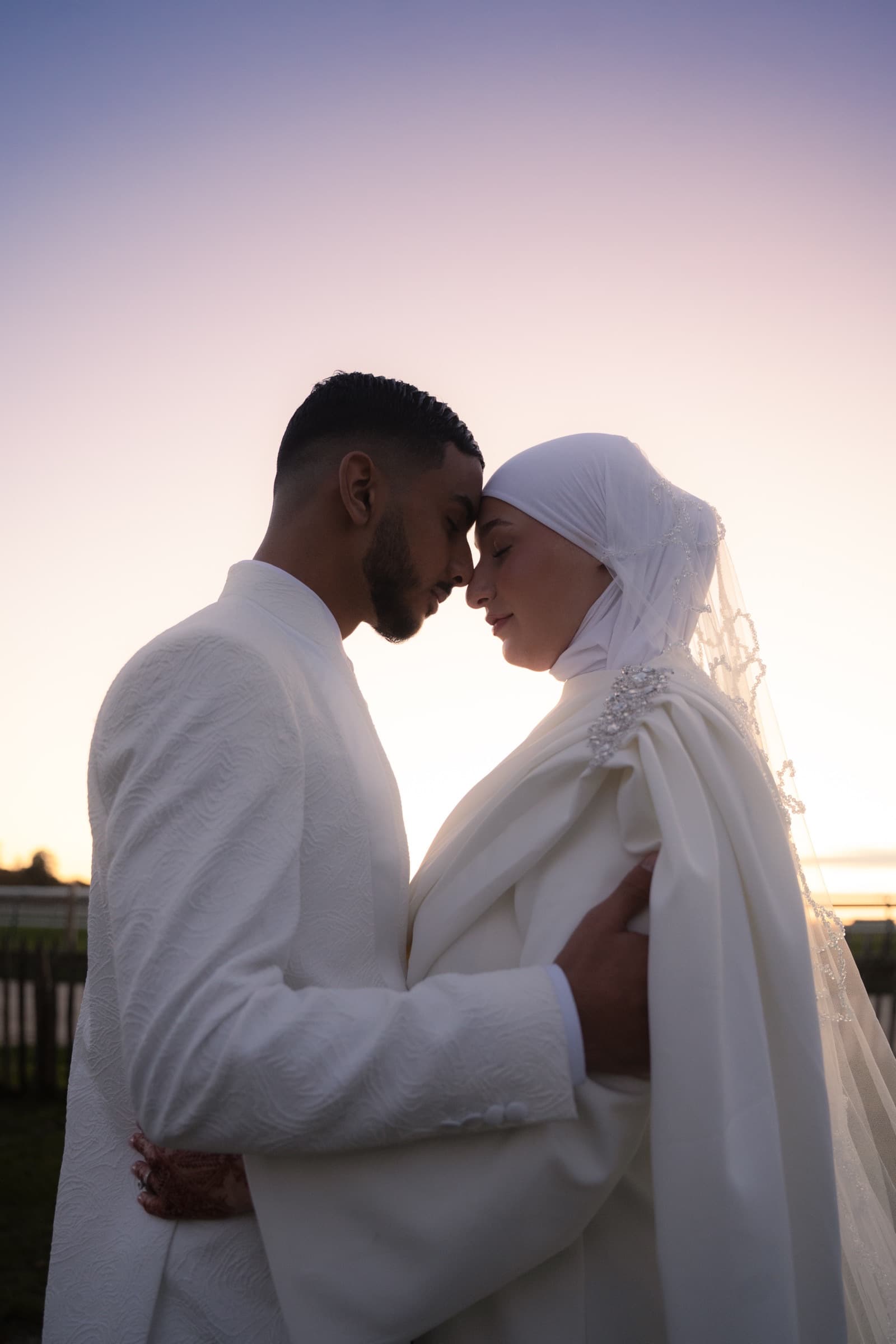Couple au crépuscule